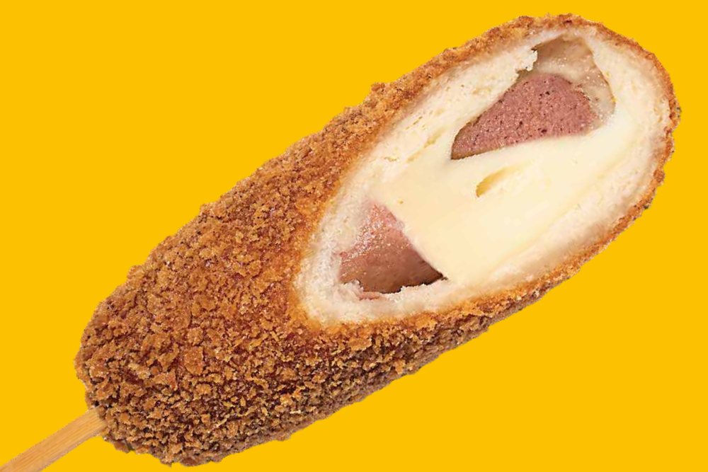 Rice Dog Moitié Mental, mi-saucisse mi-emmental fondant